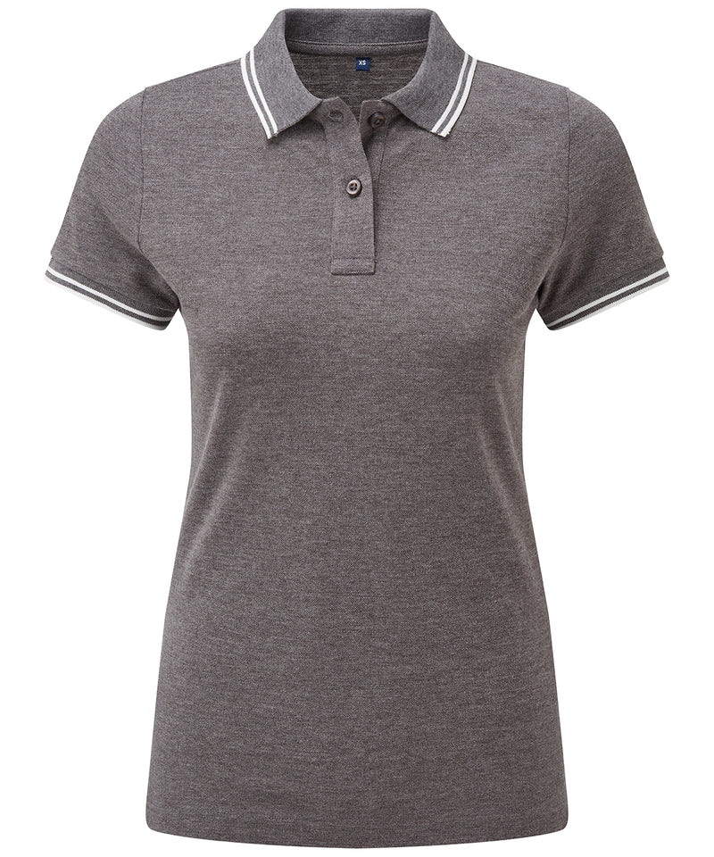 Women's classic fit tipped polo